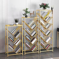 Étagère murale multi-niveaux en fer forgé moderne, vente en gros d'usine, pour salon et rangement de livres domestique