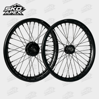 Roues Supermoto Surron LBX 17 pouces noires, ensemble pour la conduite urbaine, compatibles avec les motos électriques Talaria et 79Bike