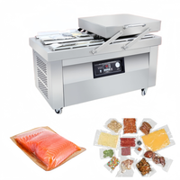 Scelleuse sous vide automatique à double chambre DZ-400 pour emballage de sacs en plastique et conservation alimentaire