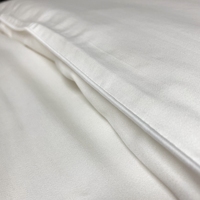 Parure de draps 100% Lyocell de bambou biologique certifiée Oeko-TEX, luxueusement douce et rafraîchissante, soyeuse, 4 draps et taies d'oreiller, blanc