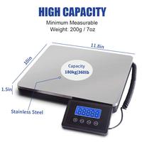 Balance postale de haute qualité, durable, en acier inoxydable, avec écran LCD numérique, certifiée CE ROHS, précision 10g, grande capacité 200kg