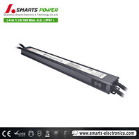 Caja de aluminio impermeable ultra delgado transformador de gabinete lineal 40W 700mA 0-10V 1-10V PMW atenuación Led fuente de alimentación del controlador