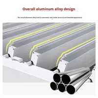 Auvent de gazebo électrique à lames en alliage d'aluminium, imperméable, intelligent, pour une utilisation moderne et simple dans la cour, le jardin et la maison