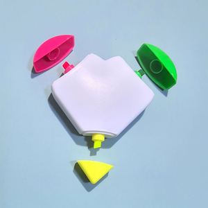 Marqueur surligneur personnalisé multicolore avec logo, outils de dessin pour la promotion publicitaire - Product Image 3