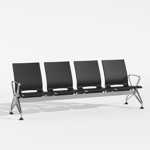 Banc d'attente public pour réception d'hôpital, chaise modulable 2-4 places pour aéroport et gare - Product Image 3