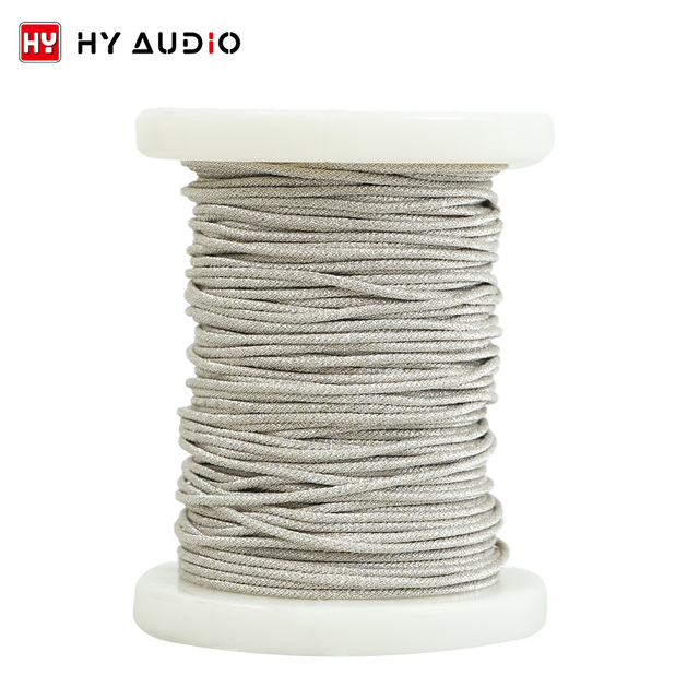 HY AUDIO Silver Material 24 Strands Heat-resistant Silver Stranded Wire Universal Voice Coil Wire Flat OEM/ODM Size and Material
