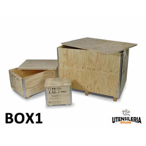 BARBERO PIETRO <b>Folding</b> Wooden Shipping <b>Crate</b>, 35x25x27cm, 50kg Capacity - Product Image 1