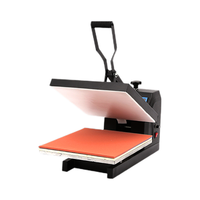 Presse à chaud manuelle 38x38cm pour sublimation de t-shirts, presse à plat pour transfert thermique sur vêtements personnalisés