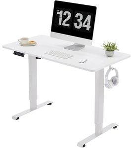 Bureau debout électrique réglable en hauteur <span class=keywords><strong>pour</strong></span> <span class=keywords><strong>étudiant</strong></span>, avec panneau en bois de haute qualité, idéal <span class=keywords><strong>pour</strong></span> <span class=keywords><strong>l</strong></span>'étude et le travail au bureau - Product Image 3