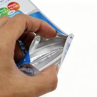 Sacs refermables personnalisables en BOPP/VMPT/PE de qualité alimentaire, scellés sur trois côtés, thermosoudables et réutilisables pour l'emballage de la nourriture pour bébés et des comprimés de vitamines