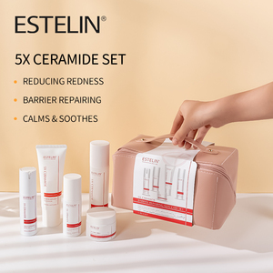 ESTELIN Nuovo Set Portatile per la Cura della Pelle con 5X Ceramide Barrier Calams Lenitivo e Riparatore per Viaggi - Product Image 2