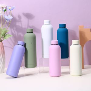 Stainless Steel Insulated Water <b>Bottle</b> 304 Stainless Steel Portable Travel <b>Thermos</b> Cup Straight Design Outdoor Use - Product Image 1