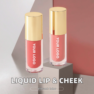Rubor Líquido al por Mayor, Marca Privada, Labial y para Mejillas, Alta Pigmentación, Herbal y Mineral, Acabado Luminoso y Duradero, Maquillaje al por Mayor - Product Image 1