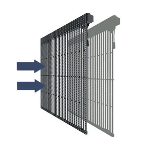 Top xây dựng bên ngoài treo tường lớn Màn hình <span class=keywords><strong>LED</strong></span> Trong Suốt <span class=keywords><strong>LED</strong></span> lưới p31.25/15.625 <span class=keywords><strong>P25</strong></span>/<span class=keywords><strong>P25</strong></span> Dễ dàng cài đặt <span class=keywords><strong>LED</strong></span> <span class=keywords><strong>Strip</strong></span> màn hình - Product Image 2