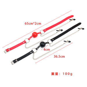 Juguete de mordida bucal SM con bola de hierro, accesorio de castigo para entrenamiento SM para parejas, productos para mujeres - Product Image 2