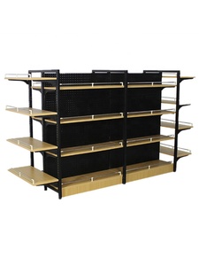 Buona qualità stabile supermercato attrezzature metallo espositore in legno scaffalature scaffali della spesa gondola per <span class=keywords><strong>il</strong></span> <span class=keywords><strong>mercato</strong></span> - Product Image 3