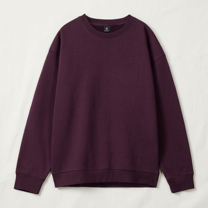 Sudadera de Forro Polar Suave Premium Unisex con Cuello Redondo, Mezcla de Algodón, Oversize, Informal, Cálida para Invierno - Product Image 1