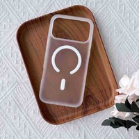 Coque magnétique style Ins pour 18 Pro Max, toucher soyeux, finition mate antidérapante, moulage par injection, protection pour la série 18