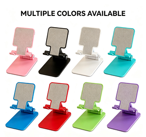 Adjustable <b>Foldable</b> <b>Plastic</b> Fashion Phone Stand Custom Logo Silk Screen Printed Portable Desktop Mount Business Promotional Gift - Product Image 6