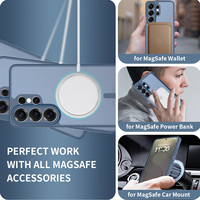 Étui pour Samsung S26 Ultra, classique, simple, fin, mat, 2 en 1, TPU+PC, protection magnétique antichoc pour l'appareil photo, pour S25 Ultra