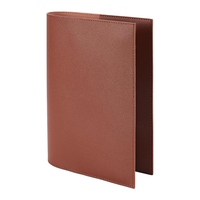 Porte-menu en cuir PU souple A4 vert océan, tailles personnalisables, robuste, avec reliure à vis et bande élastique pour menu de boissons
