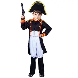 Ensemble de costumes pour garçons George Washington Colonial avec chapeau pour Halloween Dress Up Party