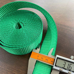 Correa de Poliéster de 3.2cm de Ancho, Verde, Alta Capacidad de Carga, Cinta de Amarre Resistente para Empacar Carga - Product Image 1