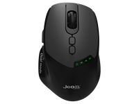 Mouse nirkabel 7D dapat diisi ulang Mode ganda 2.4Ghz BT 2025 OEM untuk Laptop & Desktop