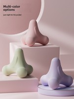 Balle de massage ergonomique à 4 coins pour fascia, massage des tissus profonds, récupération musculaire, outil de thérapie par points de pression en TPE, yoga, fitness, unisexe, personnalisable