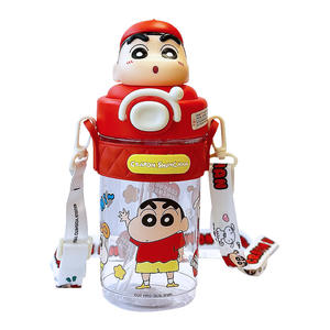 Gobelet à paille pour enfants Crayon Shin-chan, grande capacité, pour la rentrée scolaire, avec bandoulière - Product Image 2