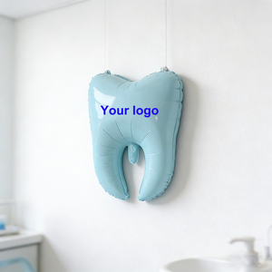 Globo Inflable de Aluminio con Forma de Diente, Color Blanco y Azul, para Promoción Publicitaria, Jardín de Niños, Día del Cuidado Dental - Product Image 6