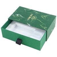 Boîtes rigides en papier avec tiroir coulissant, logo personnalisé en relief, laminage mat, recyclables, emballage de parfum vide, boîte cadeau