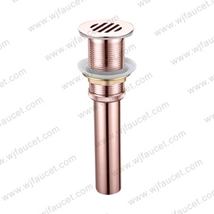 Brass <strong>Push</strong> Down Pop <strong>up</strong> Sink <strong>Drainer</strong> Chrome Basin Sink Waste Drain Without <strong>Overflow</strong> - Product Image 6