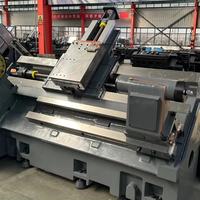 Tour à métaux CNC à 2 axes robuste et écologique, à banc incliné horizontal avec broche simple TCK63