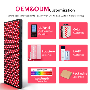 REDSKY OEM ODM Panel de Terapia de Luz Roja Infrarroja de Grado Médico con 1200 LED para Salón de Belleza, Spa y Gimnasio - Product Image 6