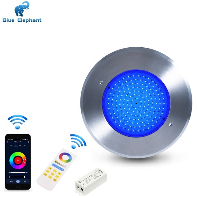 Ip68 Rgb Dmx512 Wifi Control 8Mm Swimming Pool Stainless Steel Light Wireless Swimming Pool Lights