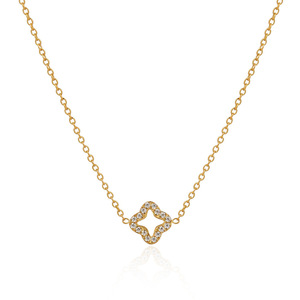 Collar de Cadena de Serpiente de Acero Inoxidable Chapado en Oro de 18K con Colgante Rectangular de Circonita Cúbica, Estilo Geométrico Moderno para Mujer - Product Image 1