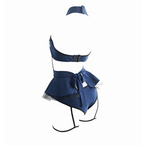 Costume de cosplay de rôle <span class=keywords><strong>sexy</strong></span> pour femmes, lingerie tendance 2026, police, fête d'Halloween, spectacle de scène - Product Image 5