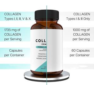 Collagene marino & brodo di ossa capsule idrolizzato collagene peptidi integratore per la pelle che si illumina e supporto - Product Image 4