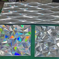 Panneau mural en PVC imperméable à l'eau, design moderne en relief 3D, protection environnementale, directement de l'usine, facile à utiliser pour les écoles et les hôtels