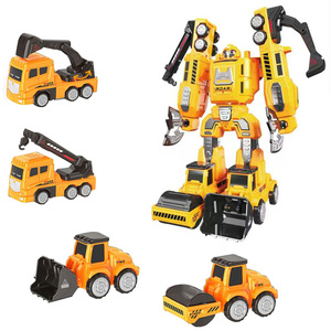 Jouet de construction magnétique 8-en-1 pour garçons, modèle de voiture d'ingénierie en plastique, robot à assembler, le plus vendu - Product Image 1