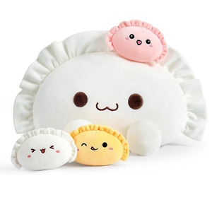 Cuscino di peluche per gnocchi 1 mamma 3 piccoli animali di peluche a forma di cibo di famiglia giocattoli regali all'ingrosso per bambini cuscino alimentare - Product Image 1