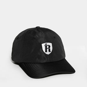 หมวกแก๊ปปักโลโก้แบบแบนไม่มีโครงสีดำแบบกำหนดเอง 6 แผง ผ้าไนลอน หมวก Snapback สำหรับวิ่ง - Product Image 4