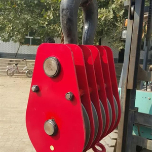 8 इंच इंच के सिंगल बेल्ट पुलली को उठाने के लिए हुक के साथ स्नैच टॉवर क्रेन फुली ब्लॉक - Product Image 4