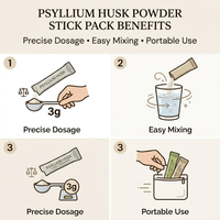 OAZVITA Psyllium Husk Powder High Purity Soluble Fiber Food Grade Organic Vegan Adult Private Label Wholesale