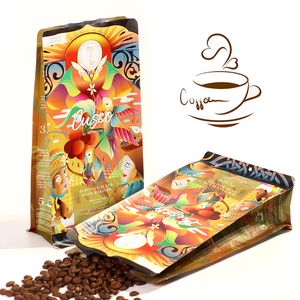 ถุงบรรจุเมล็ดกาแฟ12ออนซ์2LB 250ก. 1กก. ถุงก้นแบนพร้อมซิปวาล์วสำหรับอาหารสัตว์เลี้ยงเป็นมิตรกับสิ่งแวดล้อม - Product Image 5