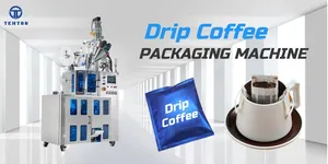 Dual Ultrasone Afdichting Hang Oor Filter Druppelen Koffie Zak Verpakking Machine Met Stikstof