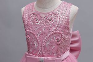 Children Wedding Princess <strong>Dress</strong> Girls Sleeveless Lace Model Performance Birthday Party Long <strong>Dress</strong> Clothes <strong>Kids</strong> <strong>Dress</strong> - Product Image 3