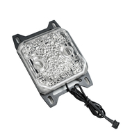 Ventilateurs de boîtier d'ordinateur OCOCOO C59WA, lumière arc-en-ciel, bloc de refroidissement par eau pour processeur, dissipateur thermique en cuivre amélioré, ventilateur LCD, refroidissement 50000