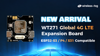 Carte d'extension de communication 4G Wireless-tag Cat1 LE271-GL WT271 Nano-SIM USB 2.0 38x38mm pour développement ESP32 S3/P4/ESP32-S31